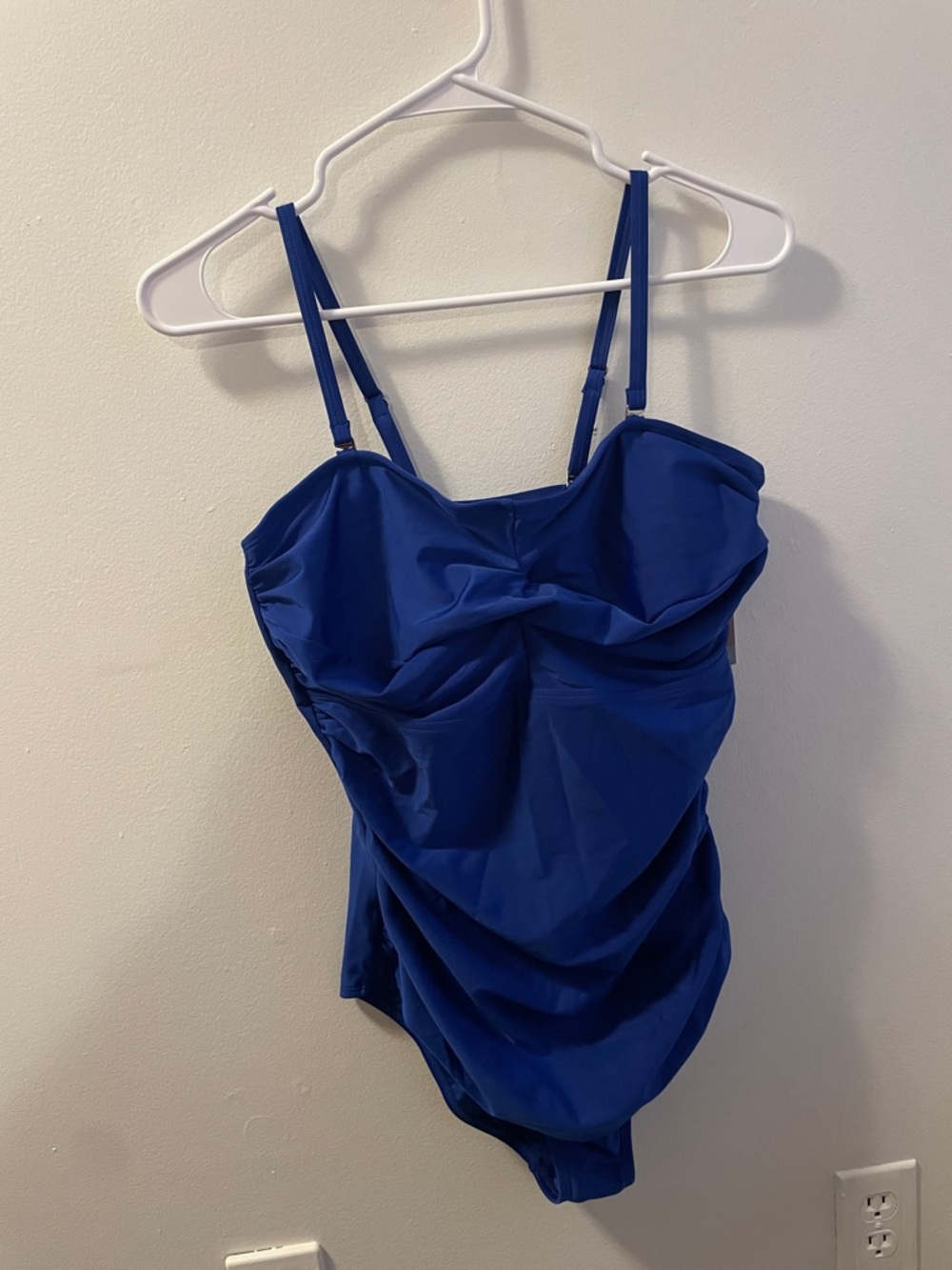 NWT Smismivo Royal Blue One-Piece Strapless Swimsuit
